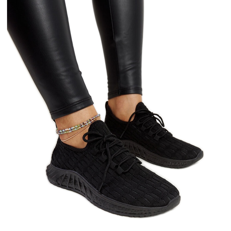 Milena black fabric sneakers Milena black fabric sneakers