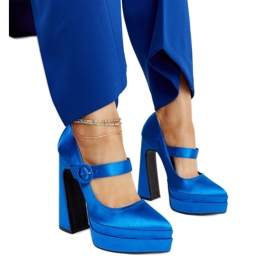 Mikea blue high heel pumps