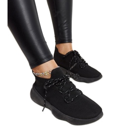 Roshni black sports sneakers Roshni black sports sneakers