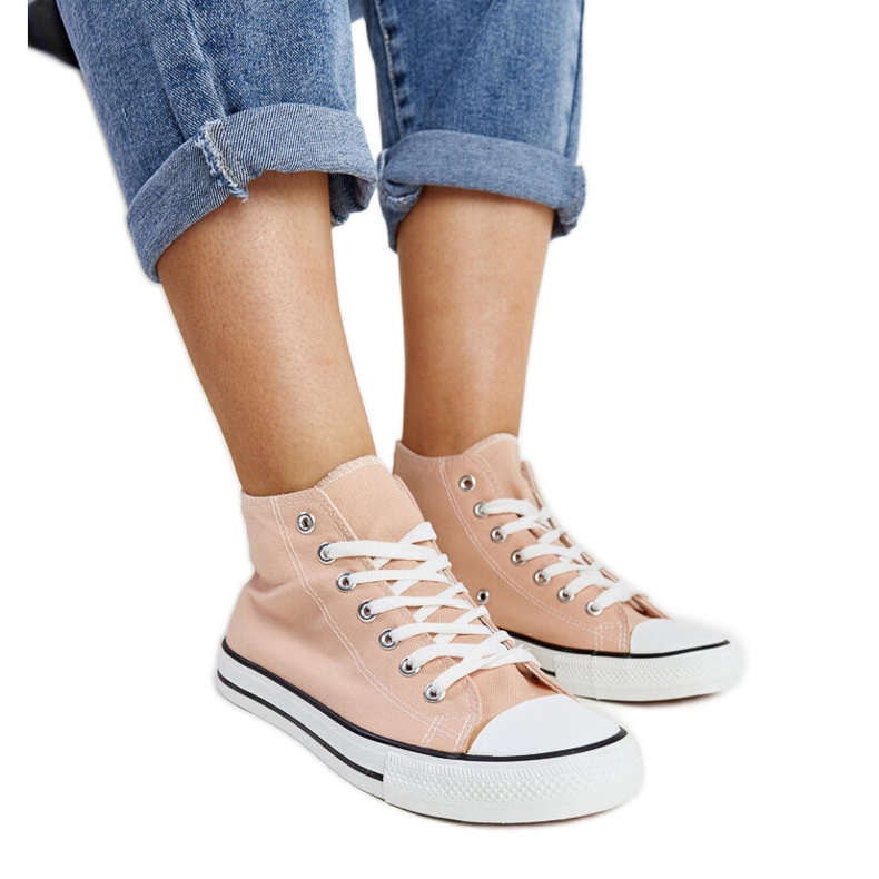 Light pink Eliska high-top sneakers Light pink Eliska high-top sneakers
