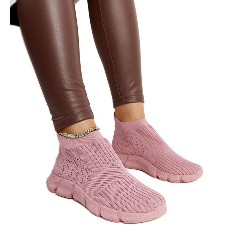 Pink lightweight sports sneakers by Vaclav