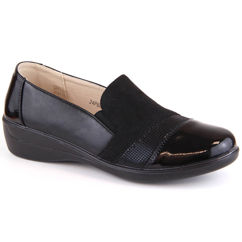News Women's comfortable slip-on shoes, black Unisoft