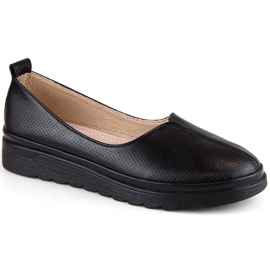 Black women's leather slip-on shoes Filippo DP6163 Black women's leather slip-on shoes Filippo DP6163