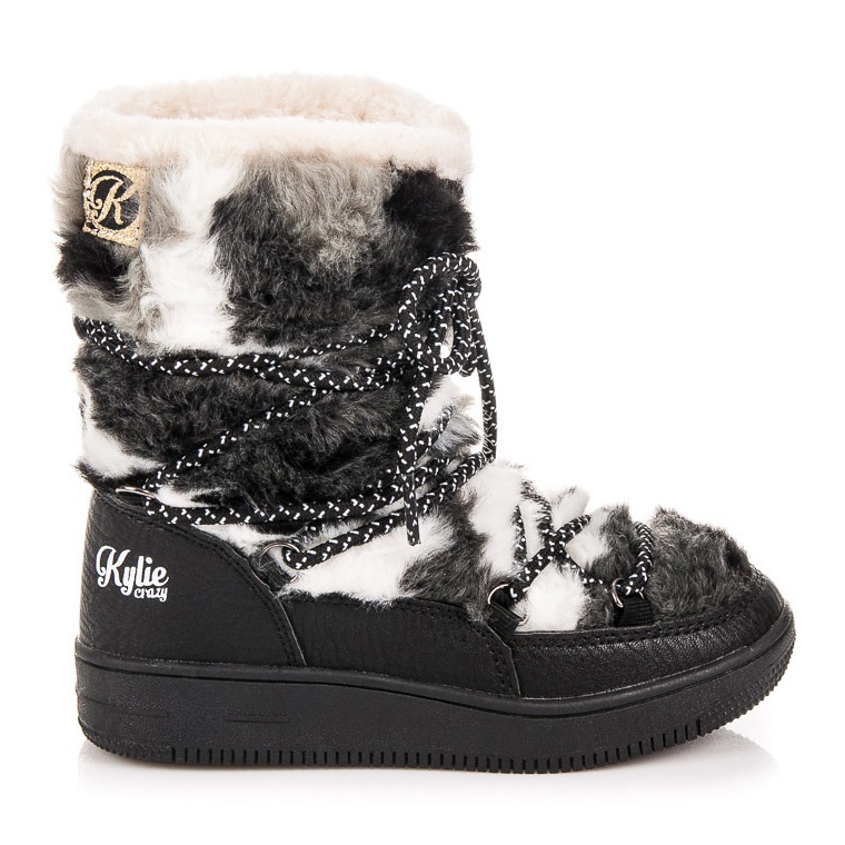 Kylie Fur snowmen black
