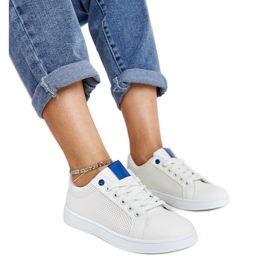 White eco-leather sneakers from Semret