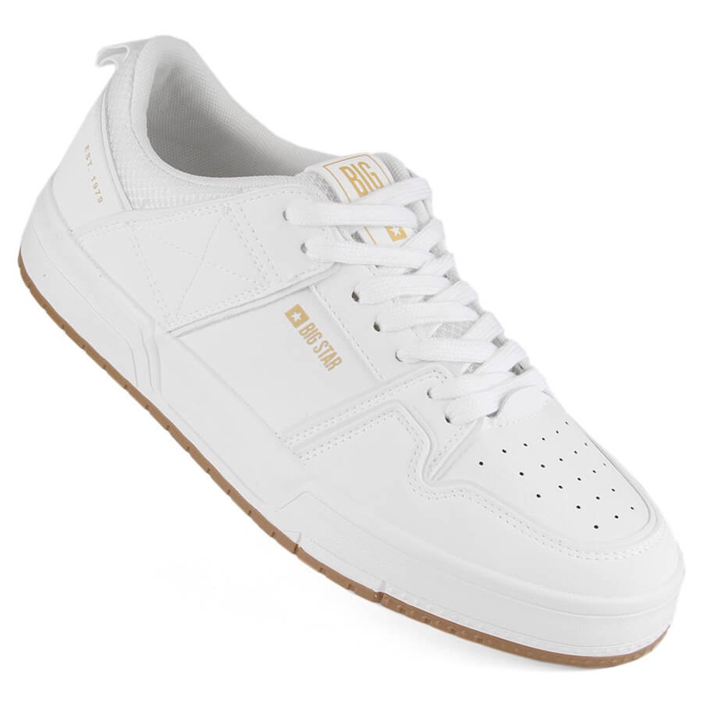 White men's sports shoes Big Star NN174093