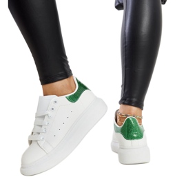 Fatimah white eco-leather sneakers