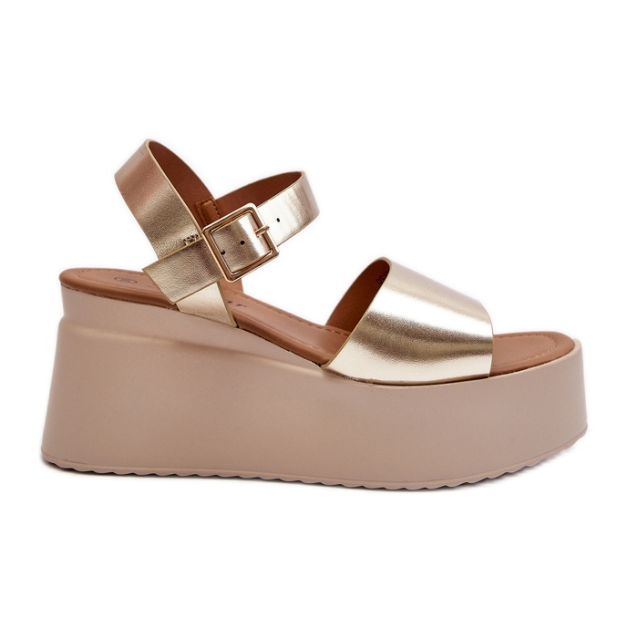Women's Gold Geferia Wedge Sandals golden