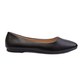 Women's Eco Leather Ballerina Shoes Black Tindomiel