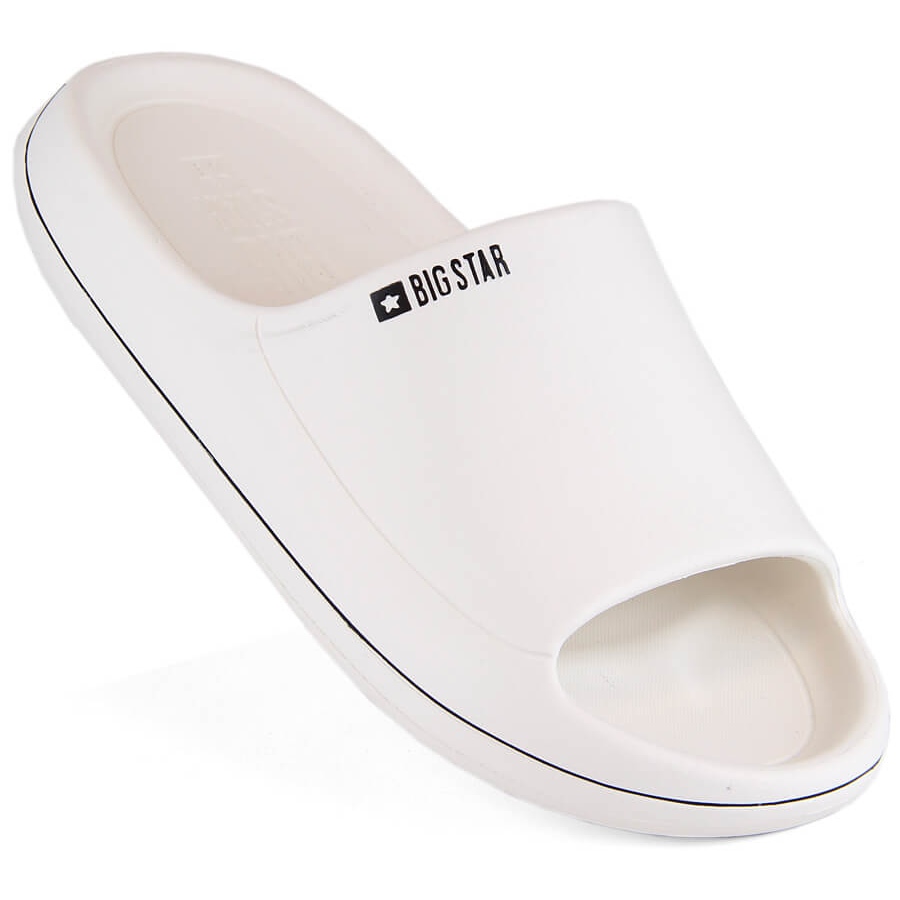 White foam beach flip flops Big Star NN274A043 KeeShoes