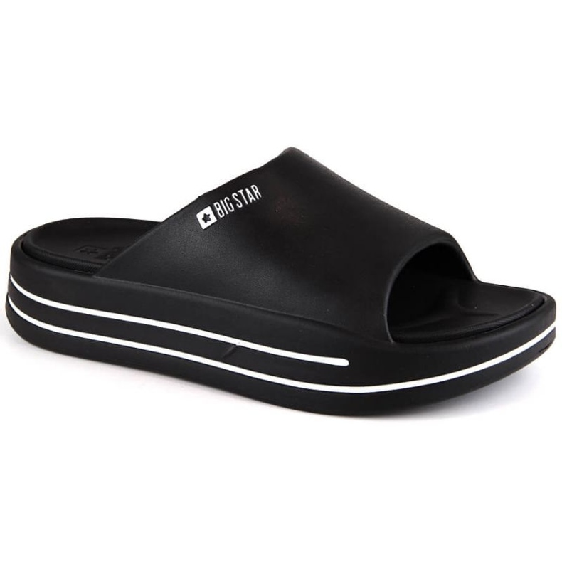 Big Star INT1986 platform flip-flops, black