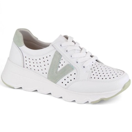 Vinceza W JAN293A white leather sports shoes Vinceza W JAN293A white leather sports shoes