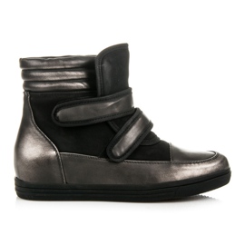 Show It High-gloss sneakers grey