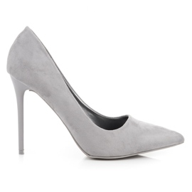 Suede High Heels Vices grey