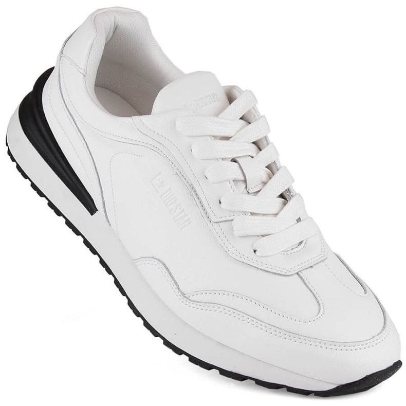 Big Star INT1980B leather sports shoes, white