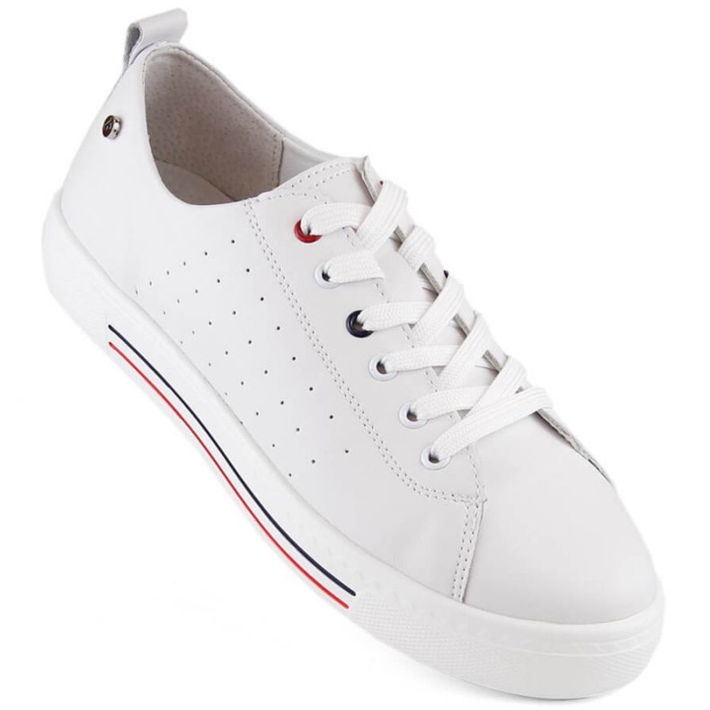 Filippo W PAW504 white leather sports shoes