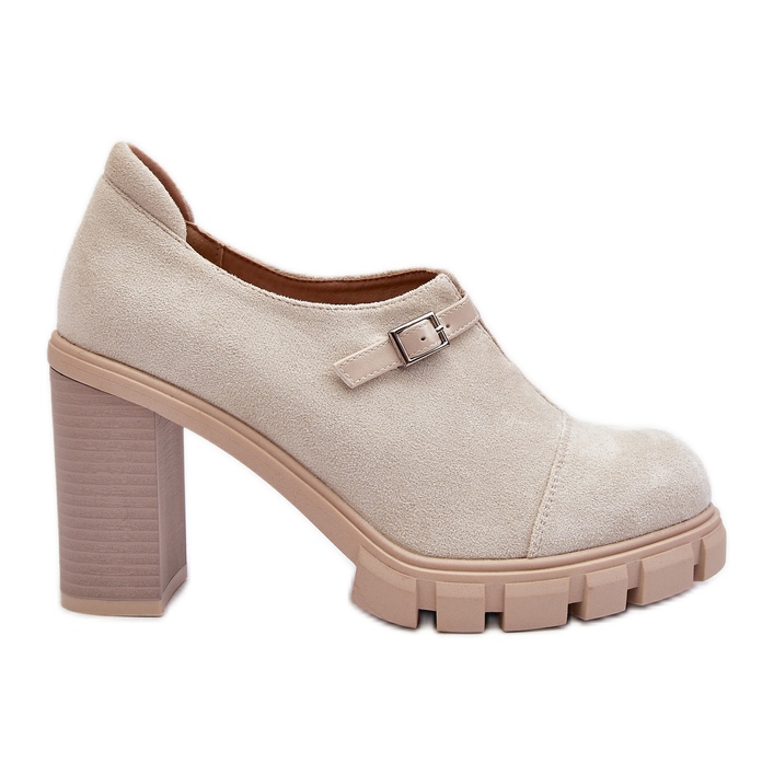 Jezzi Women's High Heel Shoes, Light Beige Tauina