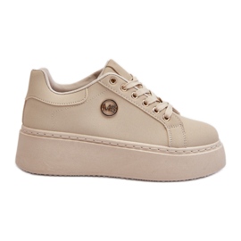 Women's Platform Sneakers Beige Eshen