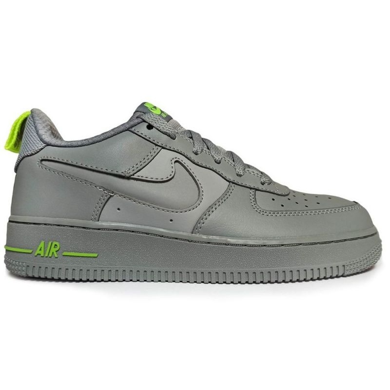 Shoes Nike Air Force Gris Con Verde Zapatillas Nike Air Force 07