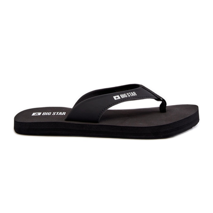 Lightweight women's foam flip-flops Big Star NN274A718 Black