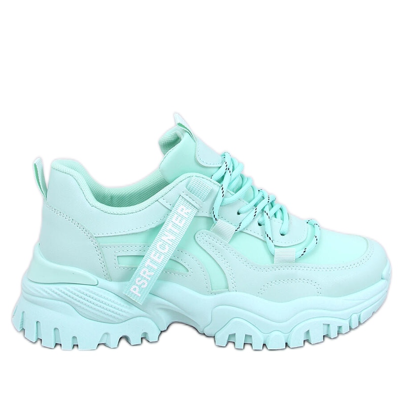 Bains Green wedge sneakers
