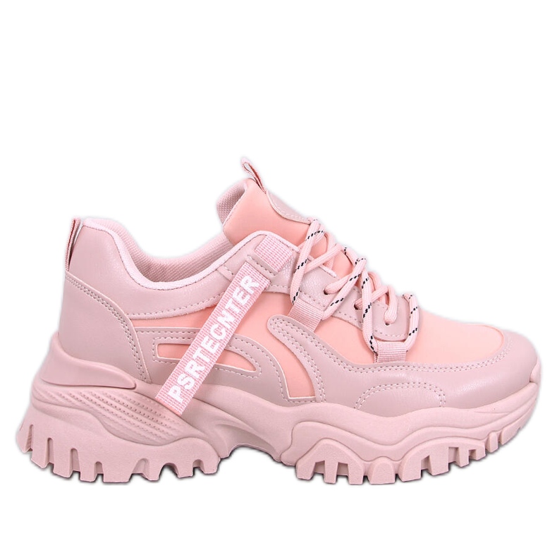 Bains Pink wedge sneakers