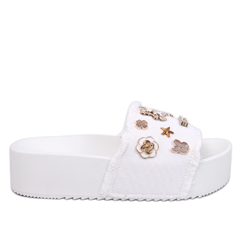 Seastar Thick-soled flip-flops with a Lancaster White teddy bear