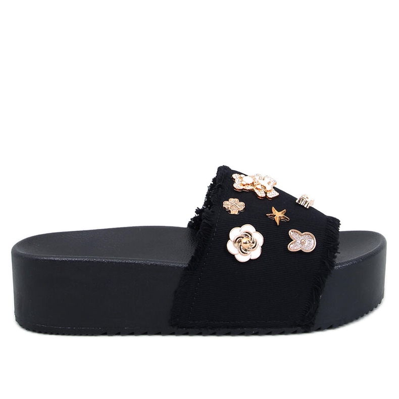 Seastar Thick-soled flip-flops with a Lancaster Black teddy bear