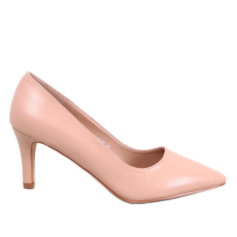 Greave Nude low heel pumps beige