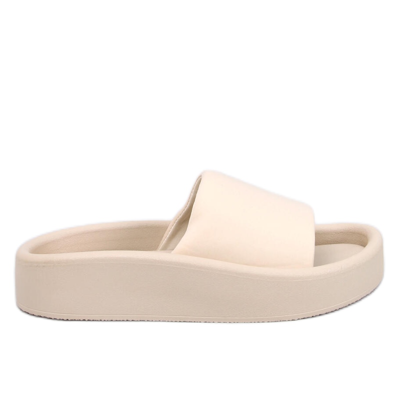 Soft women's slippers Fontes Beige