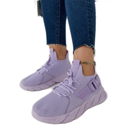 Purple lightweight sports sneakers from Faruz