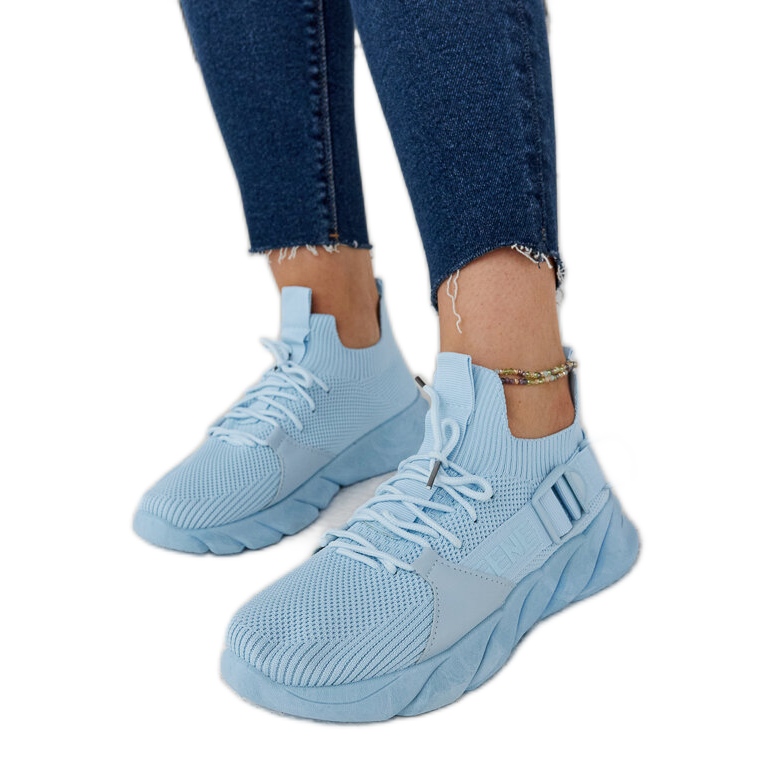 Blue lightweight sports sneakers by Faruz
