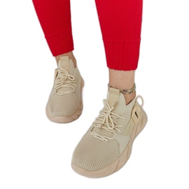 Beige lightweight sports sneakers by Faruz Beige lightweight sports sneakers by Faruz