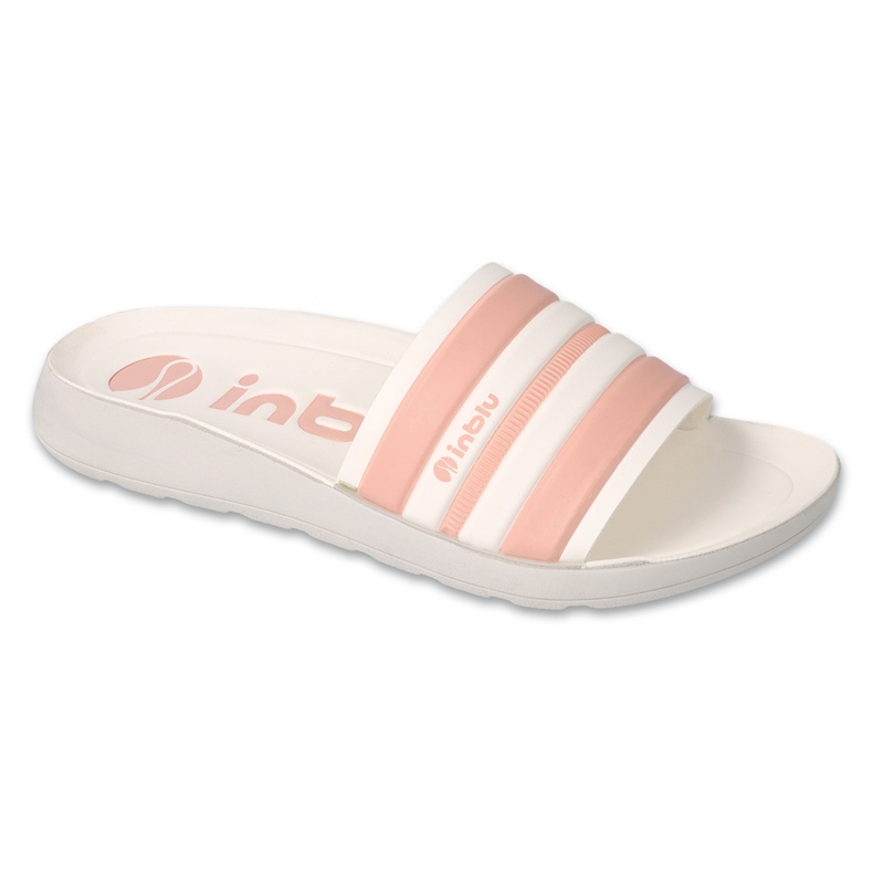 Inblu women's slippers light pink 067D001 white