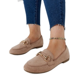 Brown buckle moccasins from Erminia