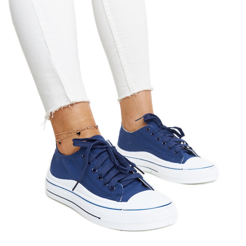 Navy blue Anbarin platform sneakers
