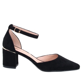 Harroi Black ankle-strap pumps Harroi Black ankle-strap pumps