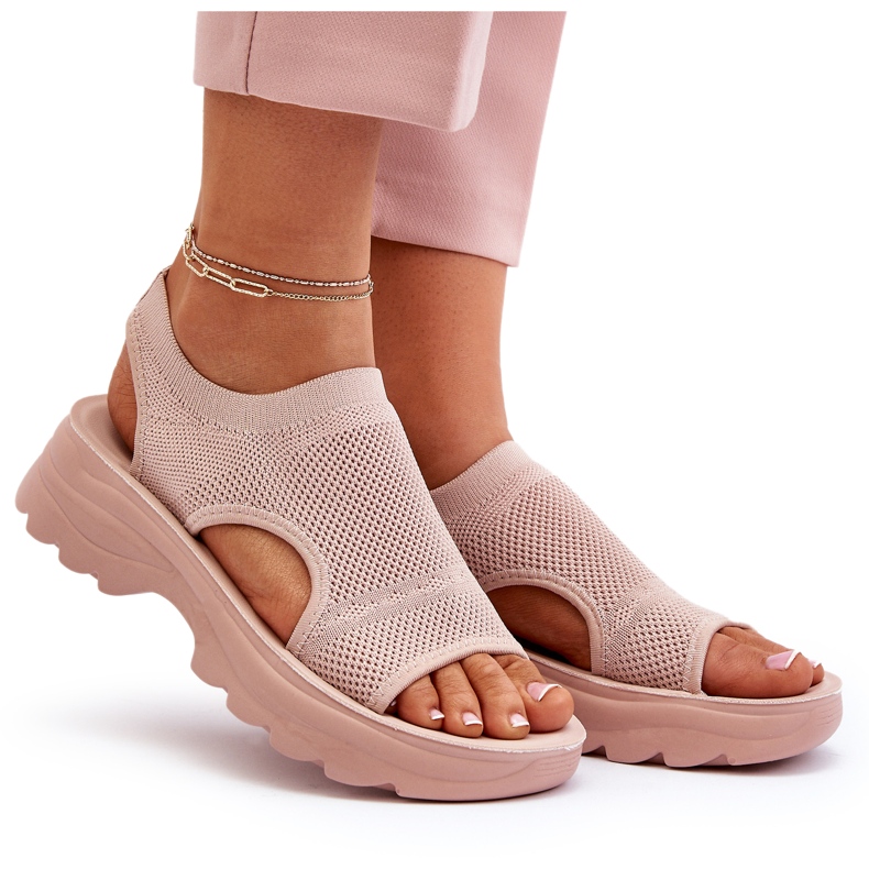 Women's Sports Sandals on a Thick Sole, Pink Deinaleia
