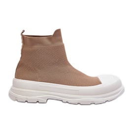 Women's Slip-On Sock Boots, Brown Ilanae