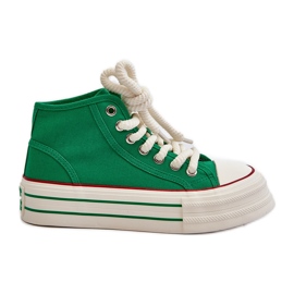 Women's Platform Sneakers Green Aineri