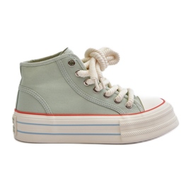 Women's Platform Sneakers Mint Aineri green
