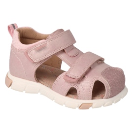 Befado children's sandals, leather insert, velcro 170P081, pink Befado children's sandals, leather insert, velcro 170P081, pink
