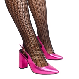 Pink Wechsler open-toe pumps
