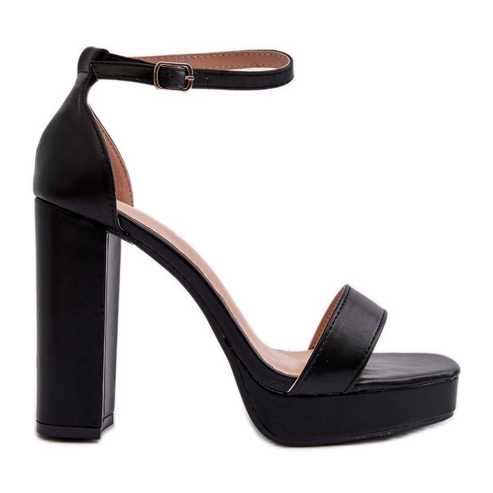 Black Trewenna High Heel Sandals