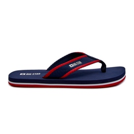 Big Star Men's Flip-Flops NN174623 Navy Blue Big Star Men's Flip-Flops NN174623 Navy Blue
