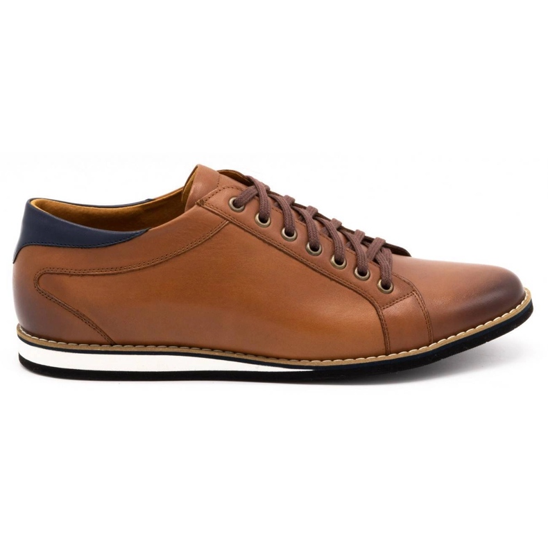 Olivier Men's leather shoes 7008KB brown