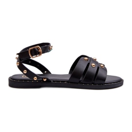 Ianaera Decorated Women's Flat Sandals Black