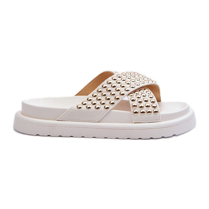 Women's Decorated Platform Flip-Flops White Niraela