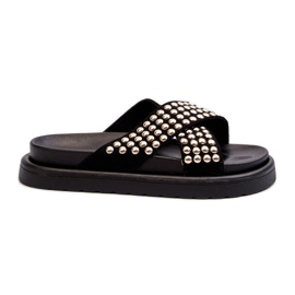 FG2 Women's Decorated Platform Flip-Flops Black Niraela FG2 Women's Decorated Platform Flip-Flops Black Niraela