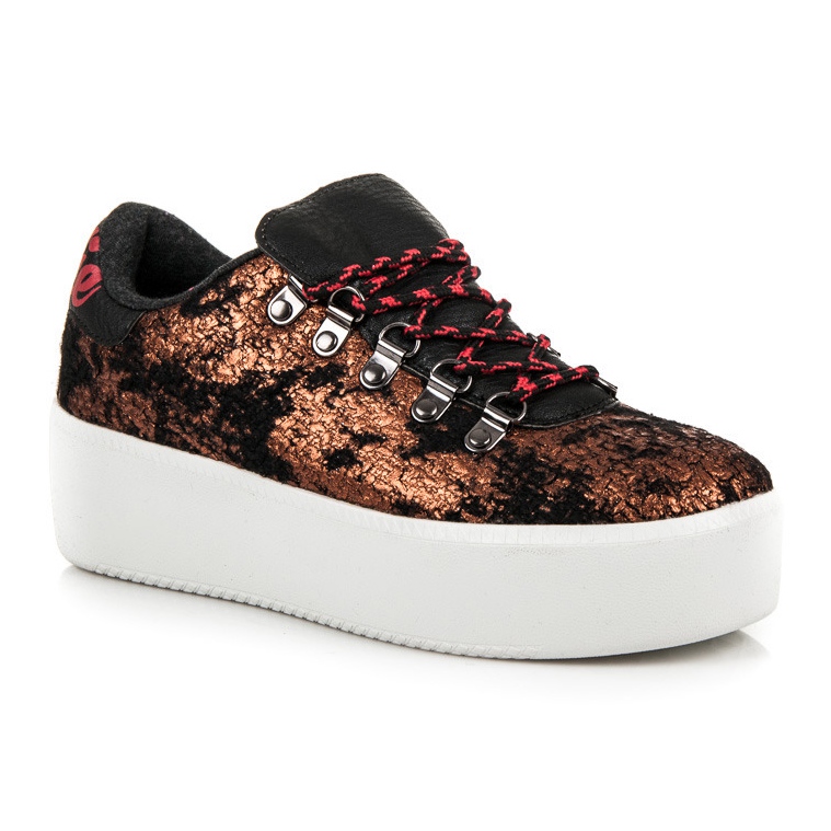 Kylie Stylish Sneakers On The Platform brown